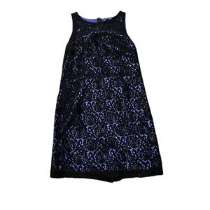 Black lace dress with purplish/blueish background! By SINEQUANONE!!!